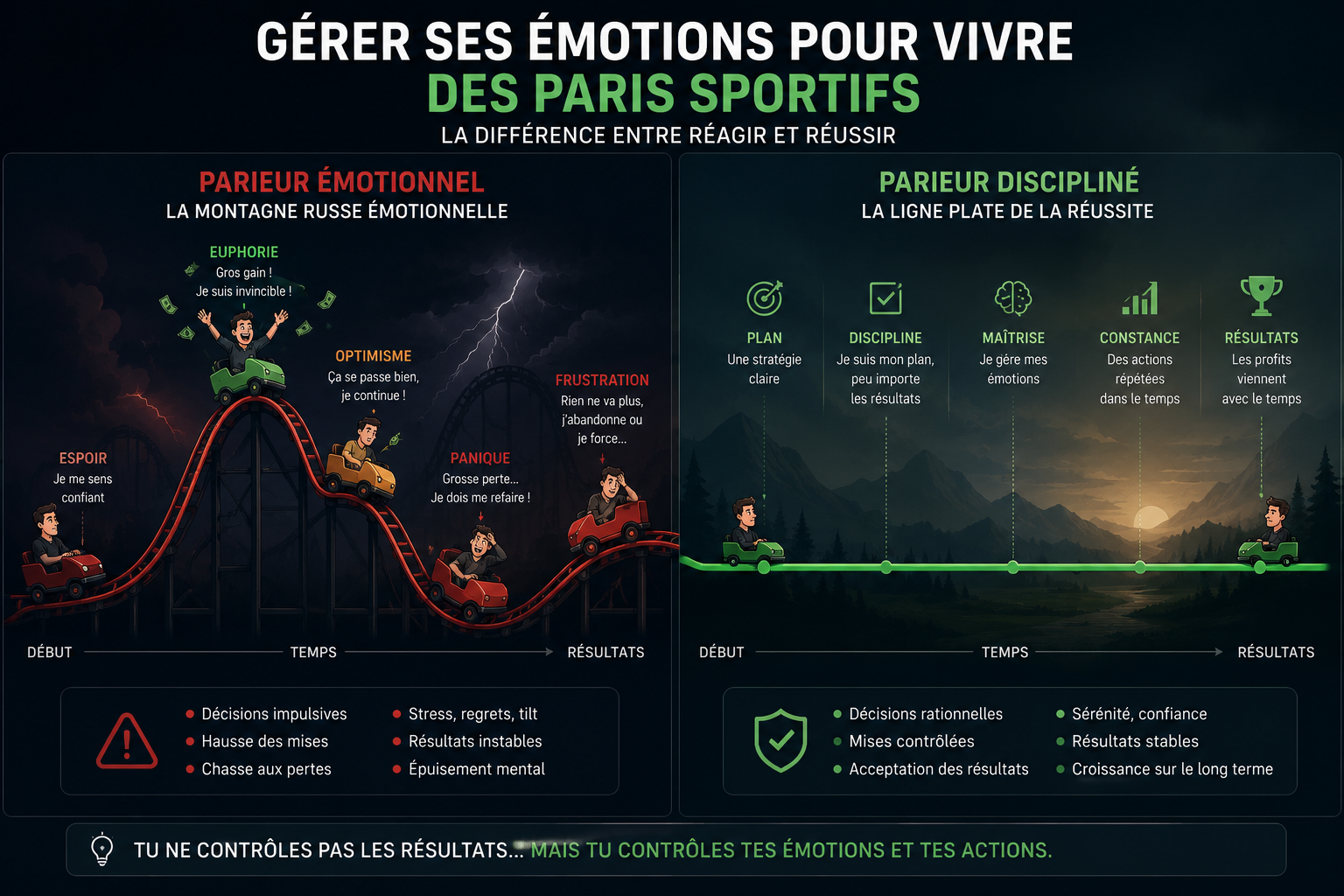 gérer ses émotions pour vivre des paris sportifs